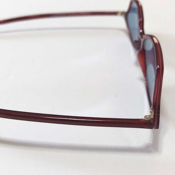 NWOT X Creation Burgundy Frame Dark Lens Ladies Sunglasses Hand Made In France main image 5